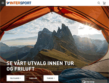 Tablet Screenshot of intersport.no