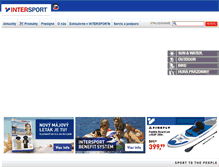 Tablet Screenshot of intersport.sk