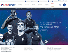 Tablet Screenshot of intersport.fr