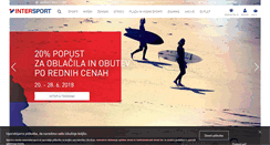 Desktop Screenshot of intersport.si
